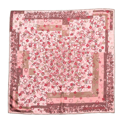 Louis Vuitton Silk Monogram Arty Square Scarf Pale Pink 1 of 4
