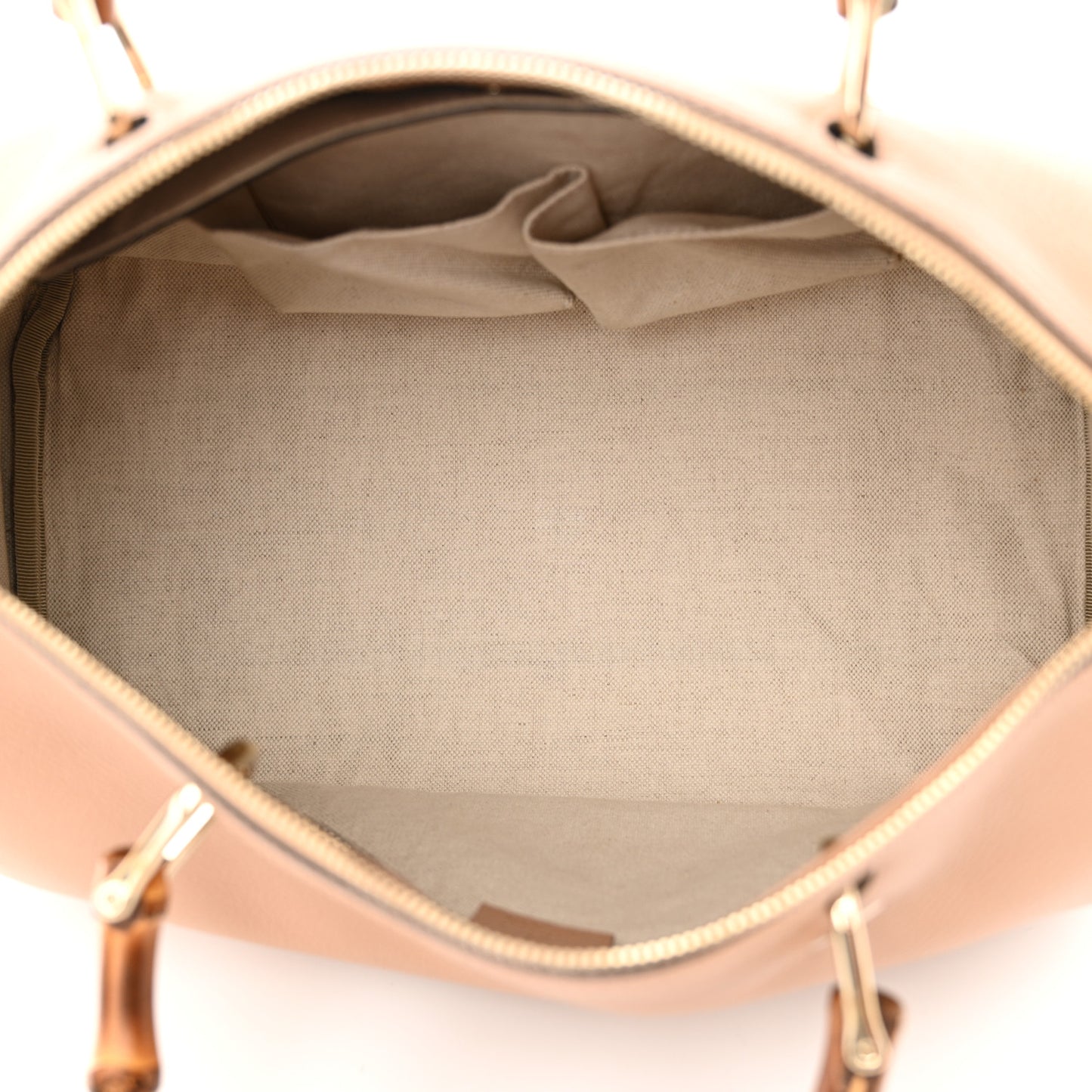 Calfskin Medium Bamboo Shopper Boston Camelia
