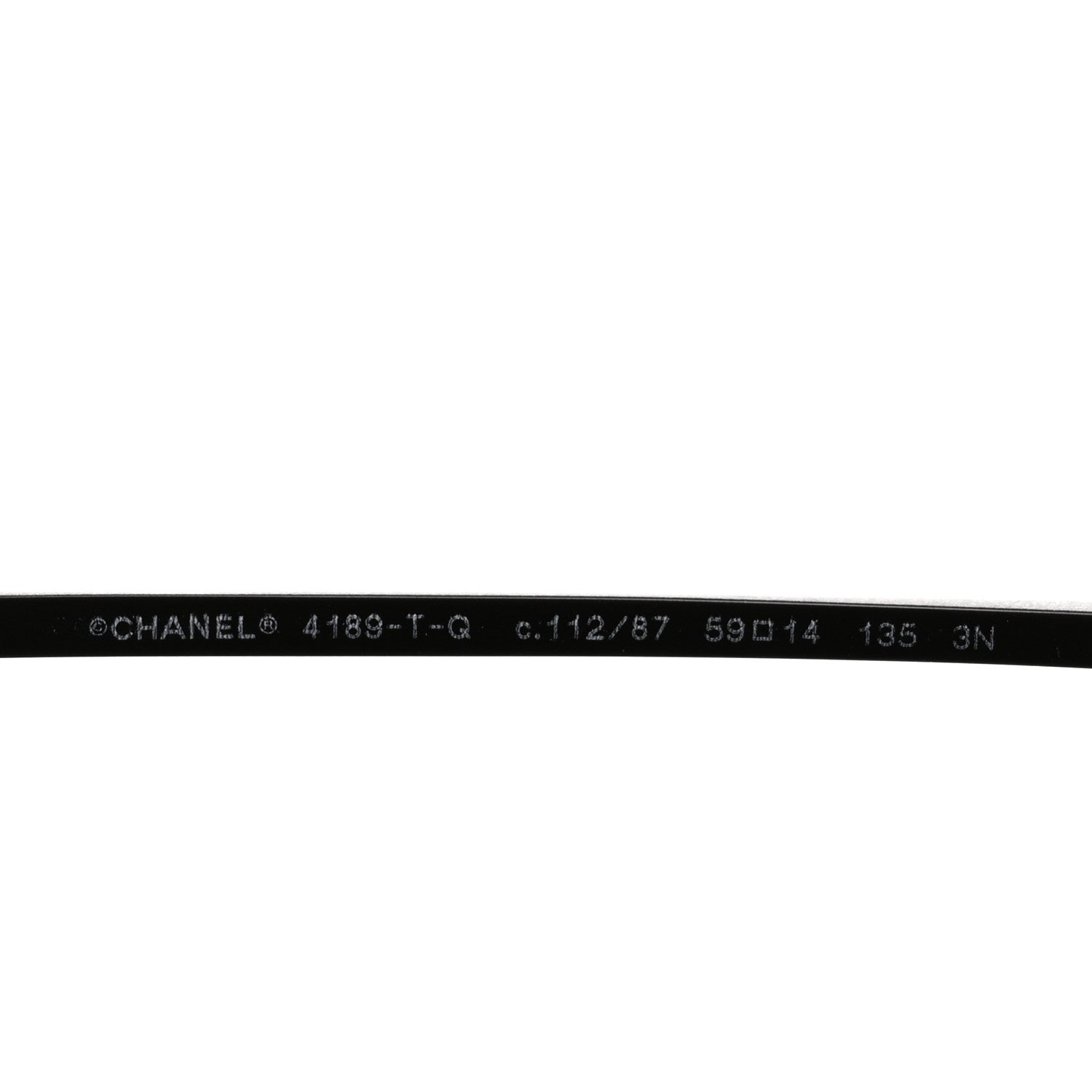 Chanel Aviator CC Sunglasses 4189-T-Q Black 5 of 7