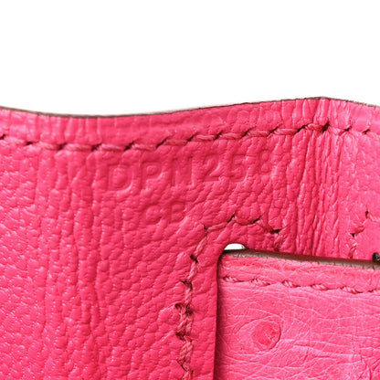 Hermes Ostrich Kelly Sellier 28 Rose Tyrien 7 of 13