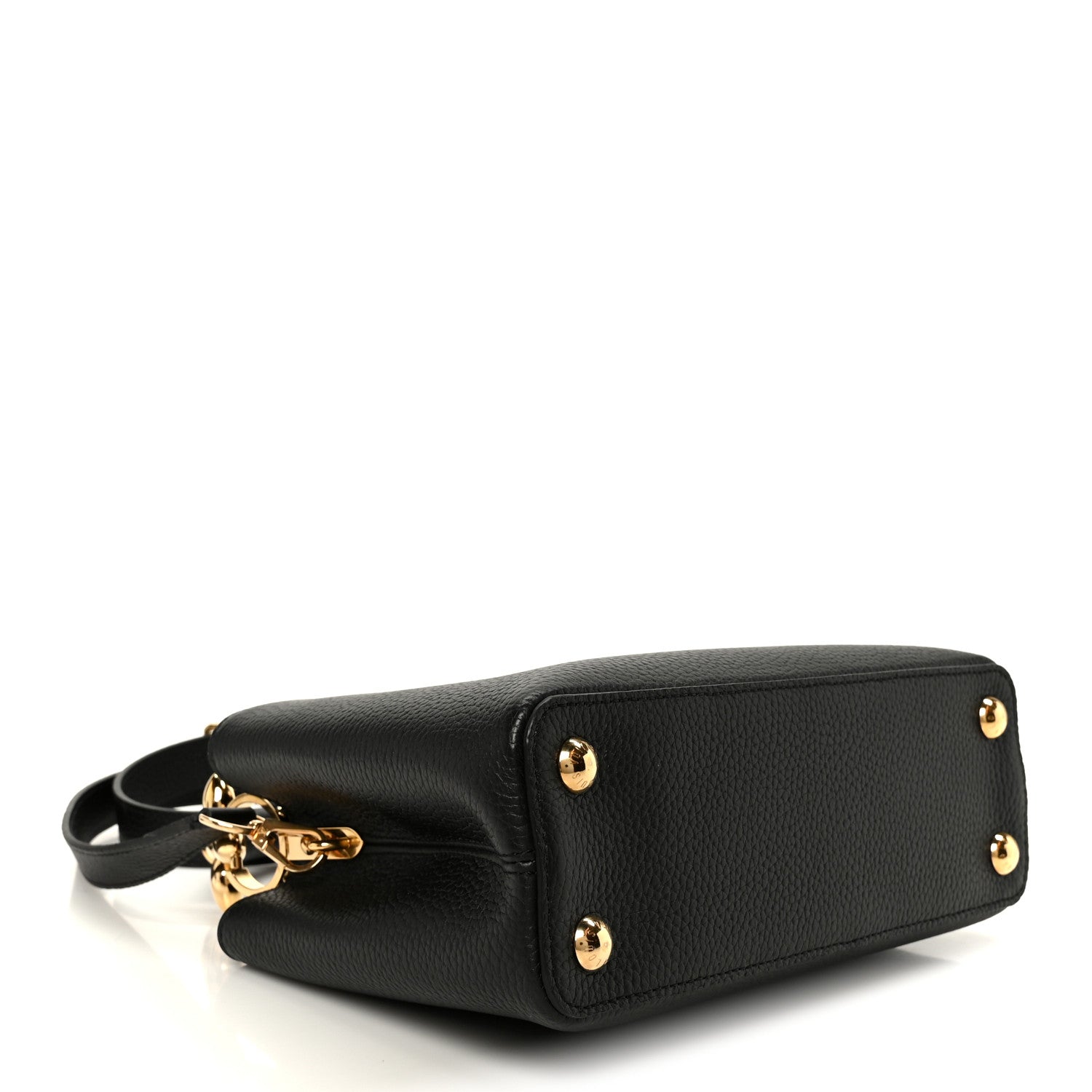 Louis Vuitton Taurillon Embellished Flower Handle Capucines BB  Black 4 of 9