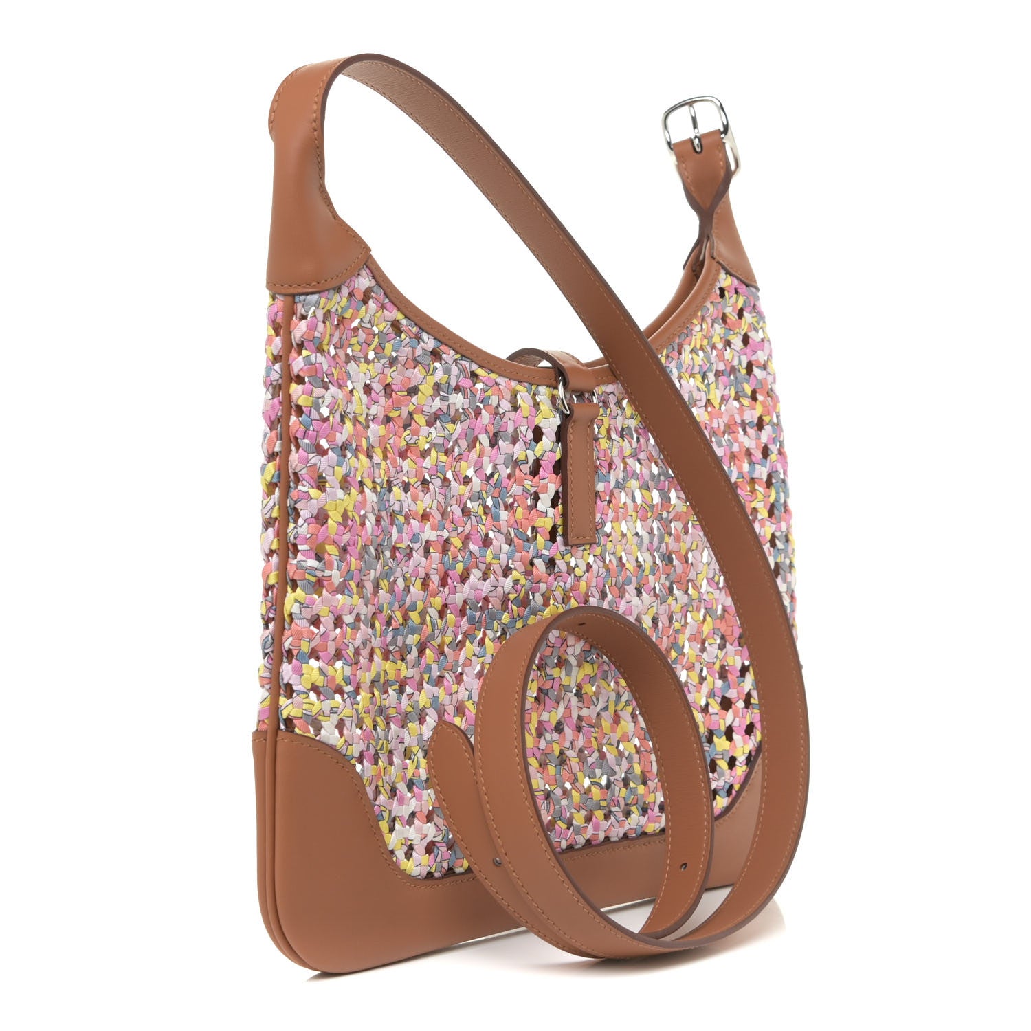 Hermes Swift Faubourg Rainbow Silky Trim 31 Multicolor Rose Sakura Gold 3 of 11