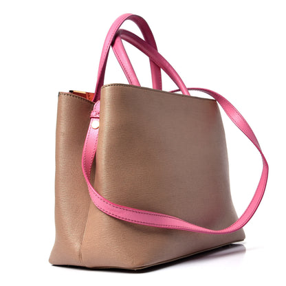 Fendi Vitello Elite Monster Petite 2Jours Tote Cuoio Lollypop Multicolor 2 of 5