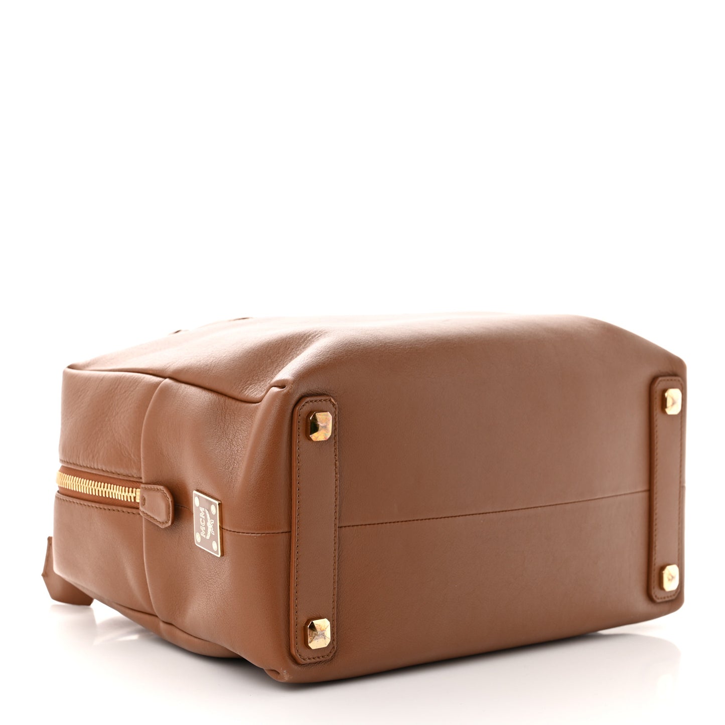 Calfskin Bowler Bag Brown