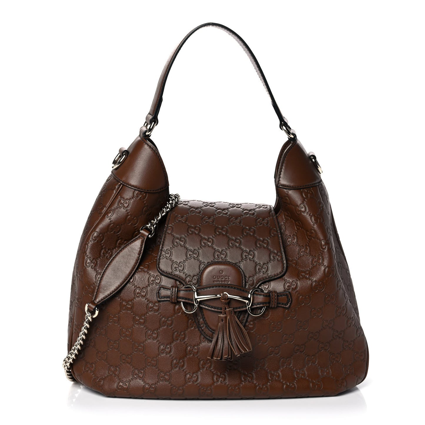 Guccissima Medium Emily Hobo Brown
