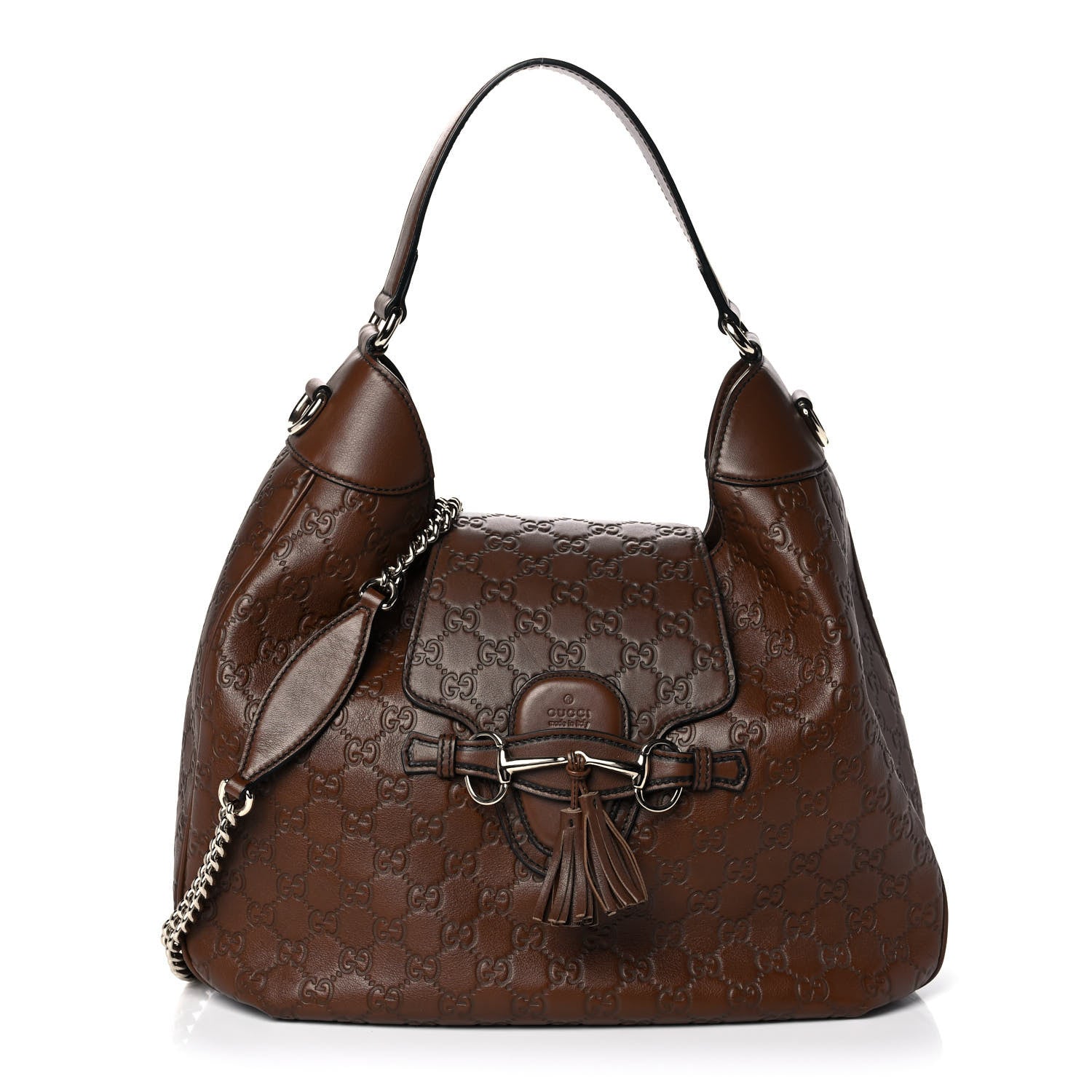 Gucci Guccissima Medium Emily Hobo Brown 1 of 12