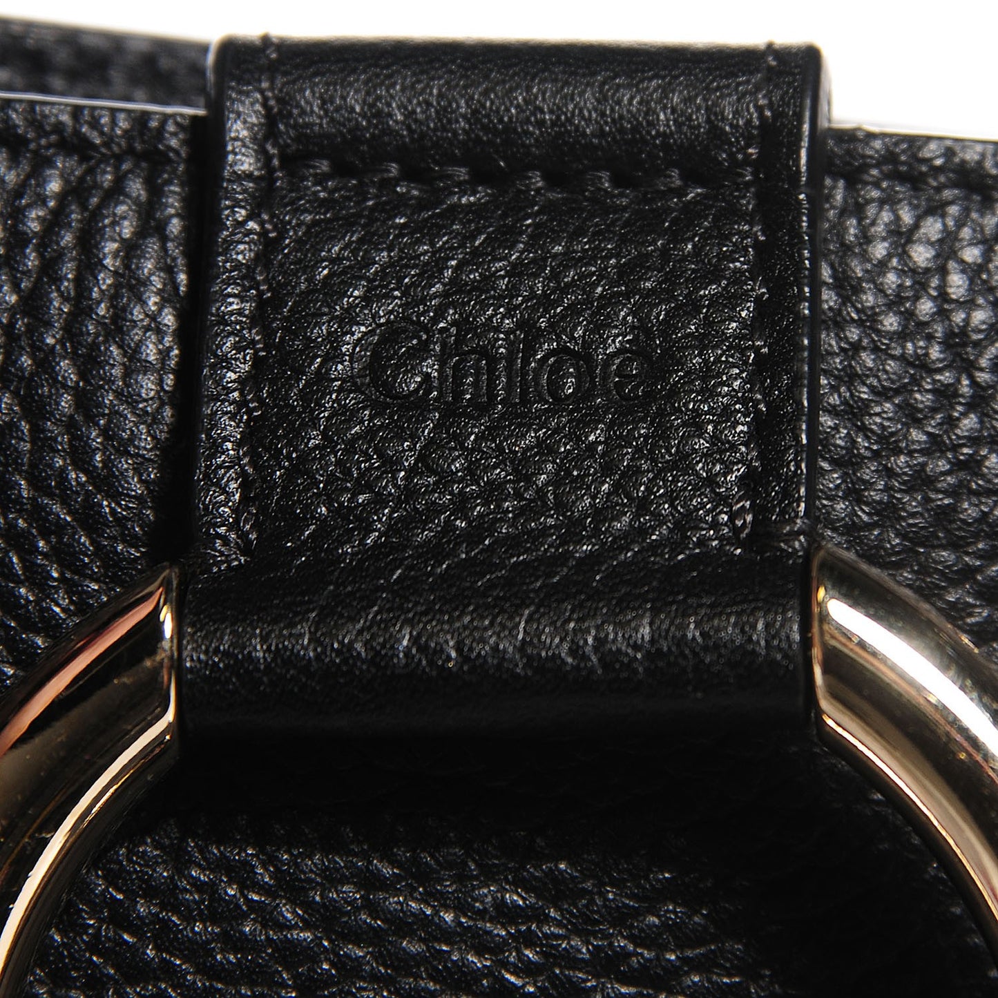 Grained Calfskin Suede Medium Faye Tote Black