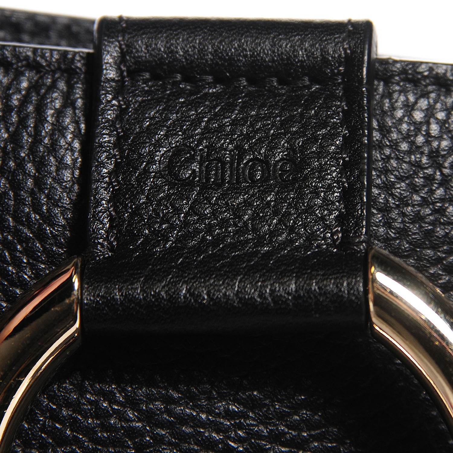 Chloe Grained Calfskin Suede Medium Faye Tote Black 15 of 18