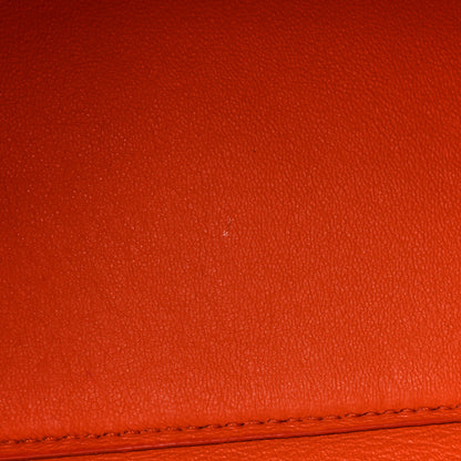 Celine Calfskin Small Edge Shoulder Bag Vermillion 8 of 8