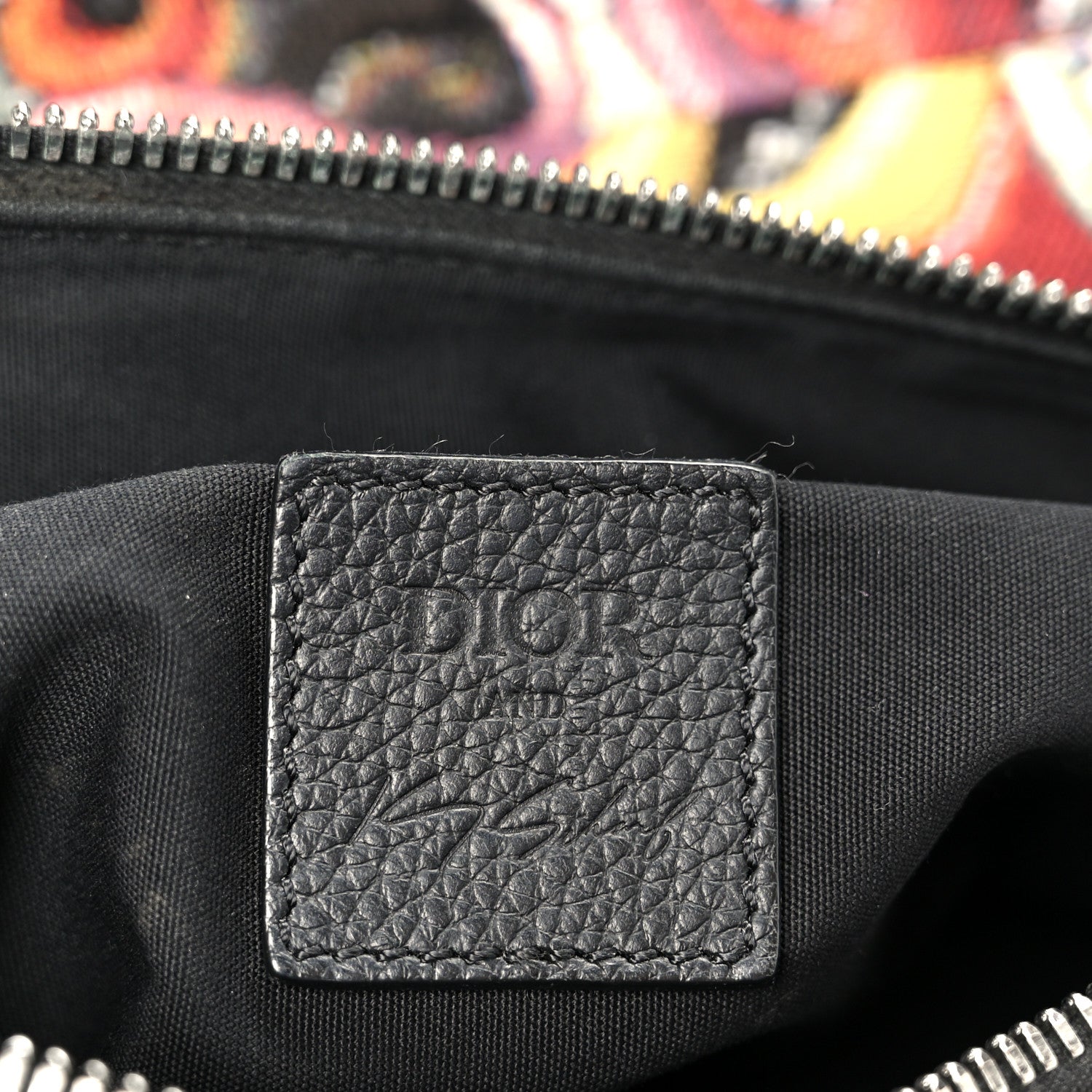 Christian Dior X KENNY SCHARF Jacquard Printed Mens Saddle Bag  Multicolor 6 of 11