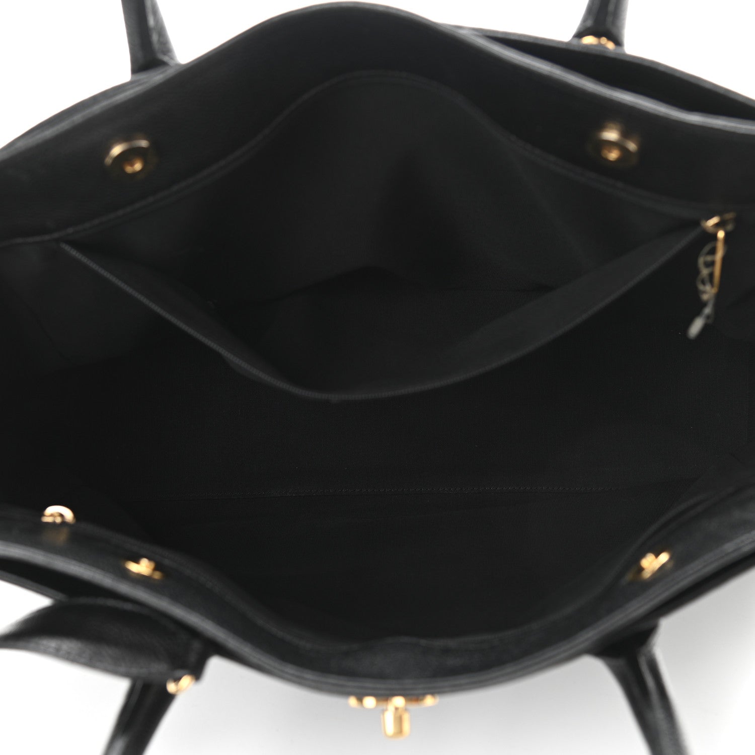 Chanel Calfskin Cerf Executive Shopper Tote Black 5 of 13
