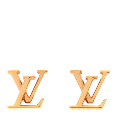 Louis Vuitton Metal LV Iconic Earrings Gold 1 of 5