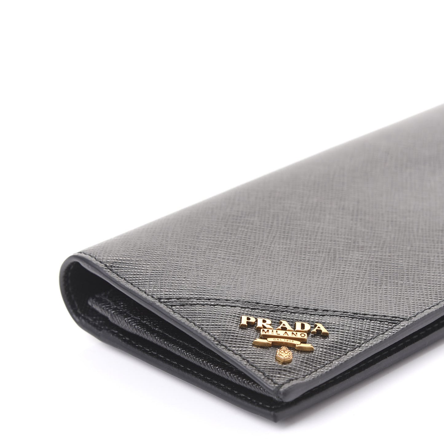 Saffiano Flap Wallet Black