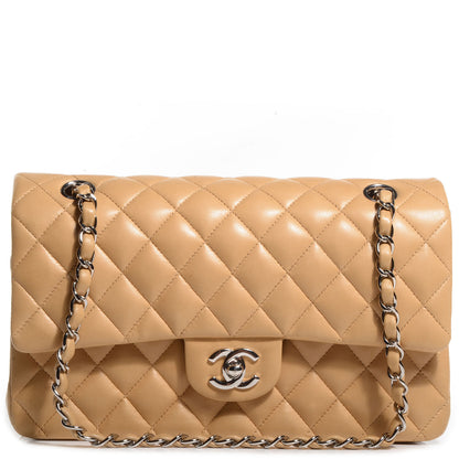 Chanel Lambskin Medium Double Flap Beige 1 of 9
