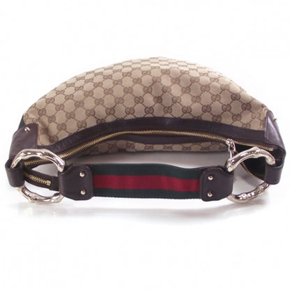 Gucci Monogram Signature Horsebit Hobo 5 of 10
