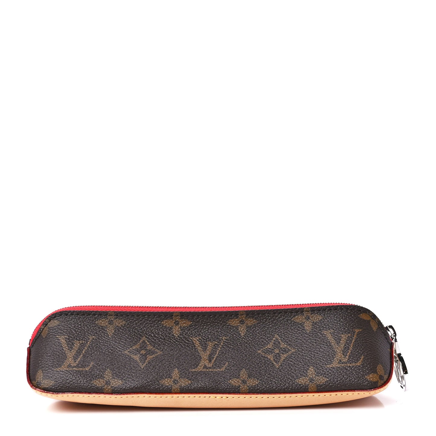 Monogram Elizabeth Pencil Pouch Red