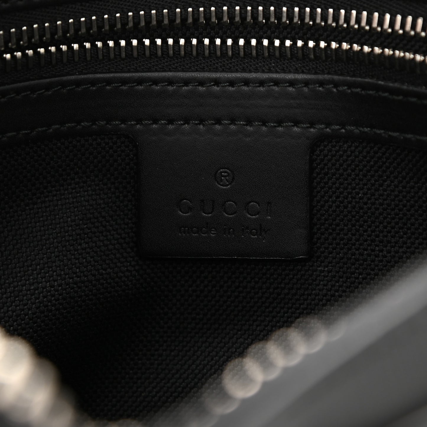 Soft GG Supreme Monogram Web Belt Bag Black Grey