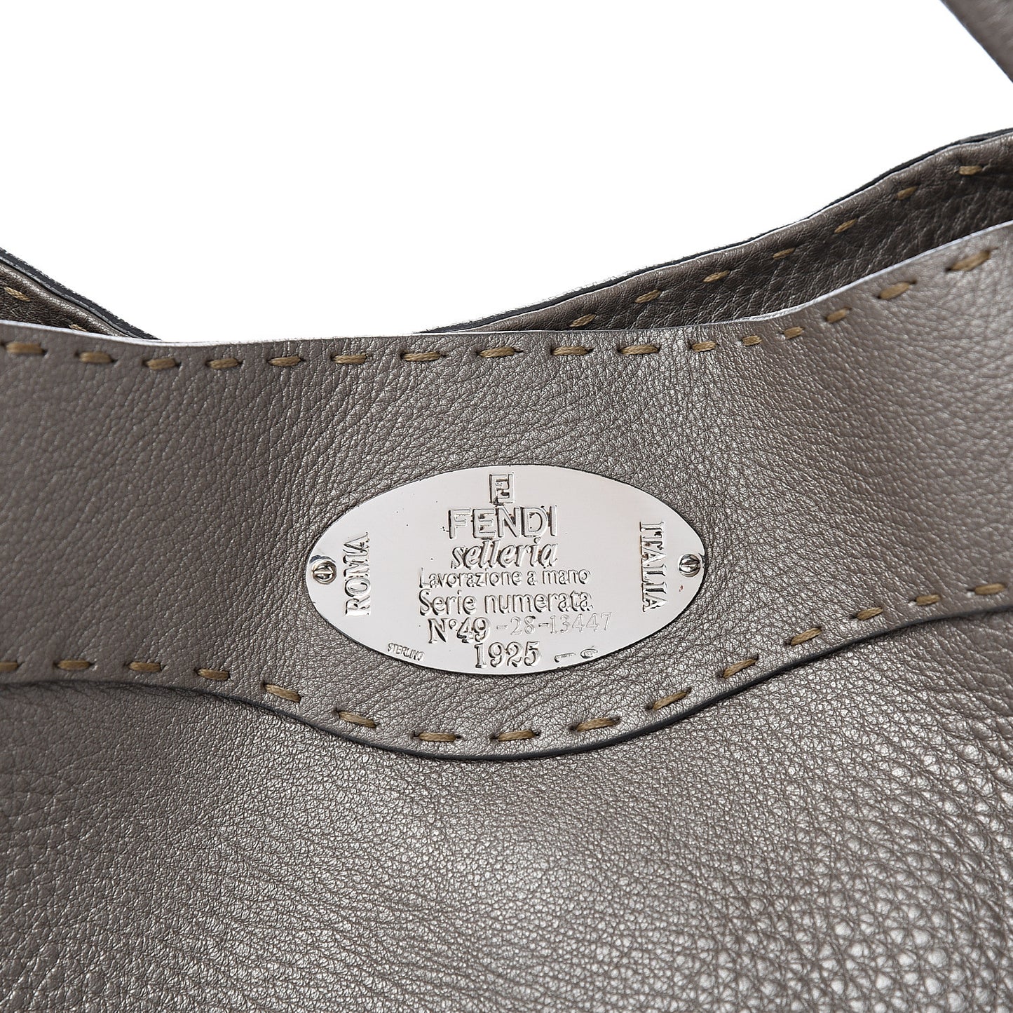 Cuoio Romano Selleria Small Bucket Peltro