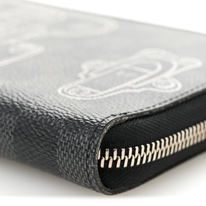 Louis Vuitton Damier Graphite Trunks and Locks Zippy Organizer Wallet 9 of 9