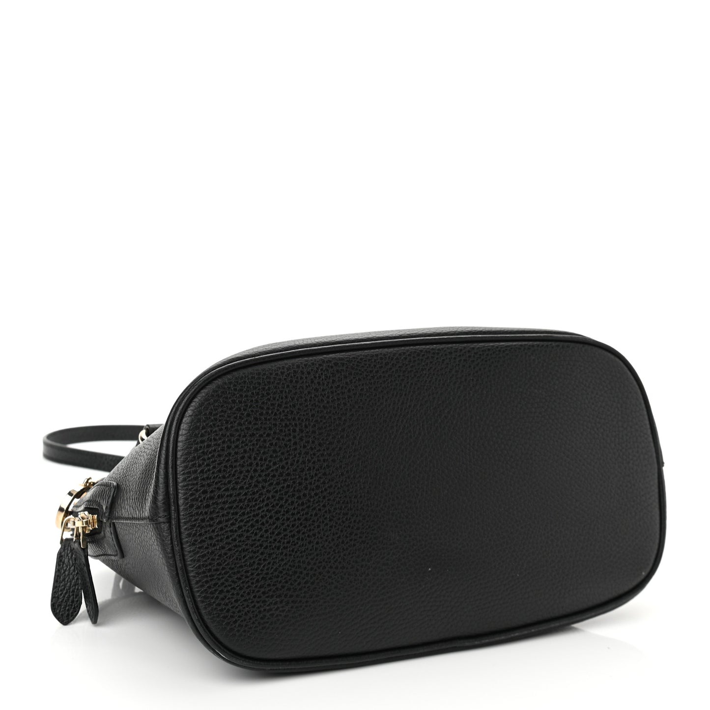 Calfskin Medium Dome Bag Black
