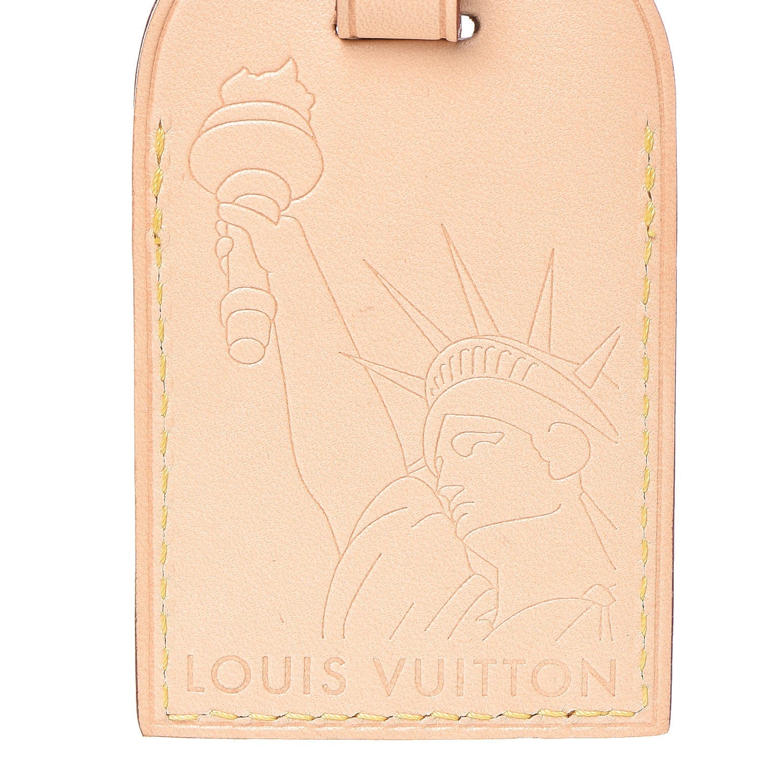 Louis Vuitton Statue of Liberty VVV Vachetta Luggage Tag 4 of 4