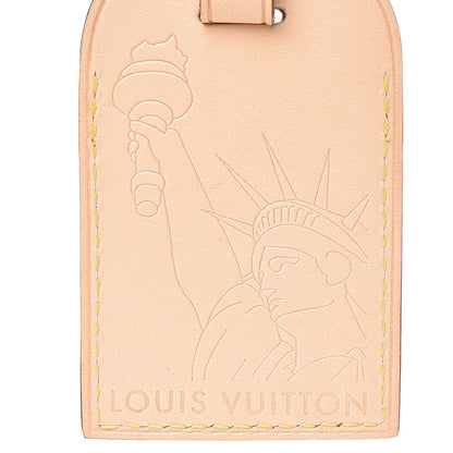 Louis Vuitton Statue of Liberty VVV Vachetta Luggage Tag 4 of 4