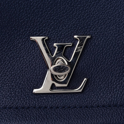 Louis Vuitton Calfskin Lockme II Chain Bag BB Marine Rouge 5 of 5