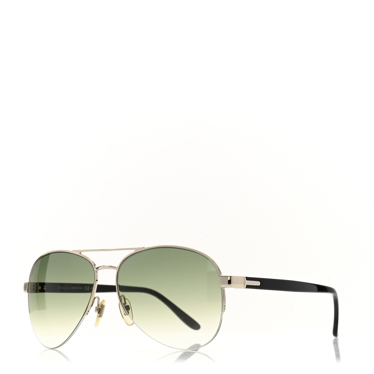Gucci Aviator Sunglasses GG 2221S Green 1 of 8