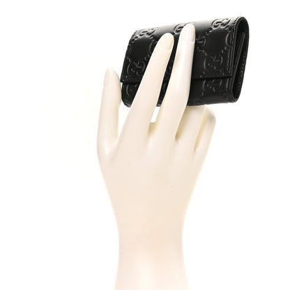 Gucci Guccissima 6 Key Holder Case Black 2 of 7