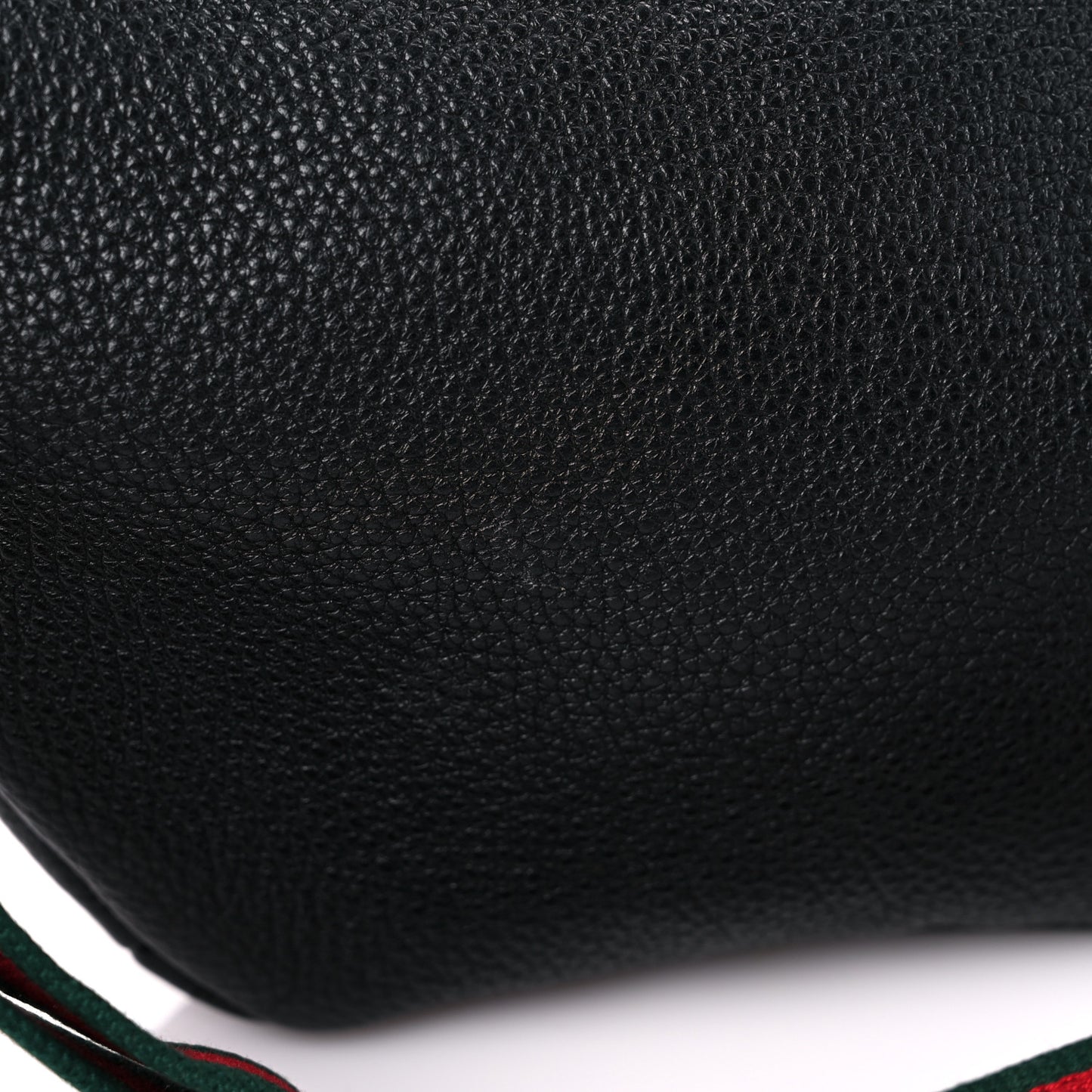 Grained Calfskin Small Logo Belt Bag Black