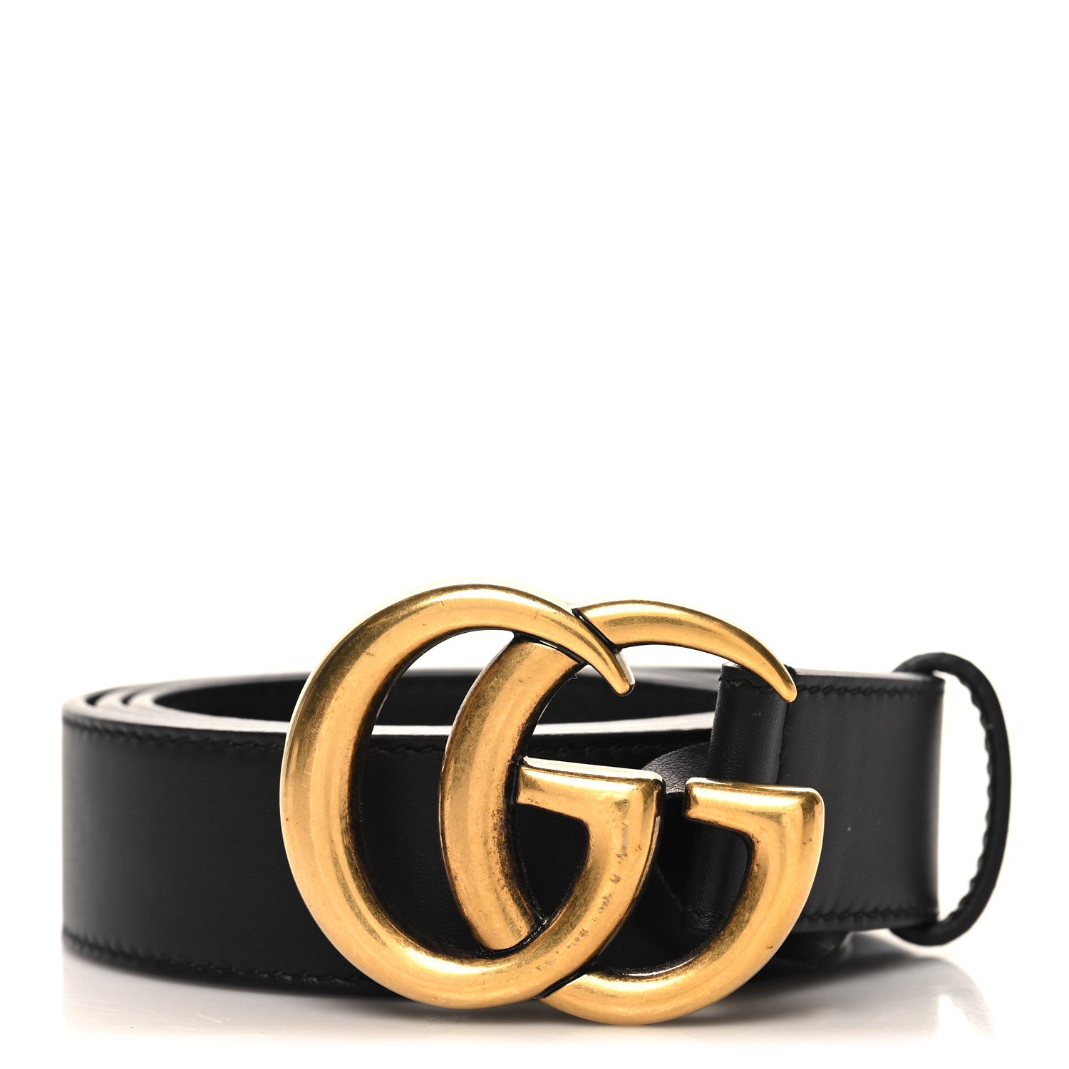 Gucci Calfskin Double G 30mm Belt 85 34 Black 1 of 5