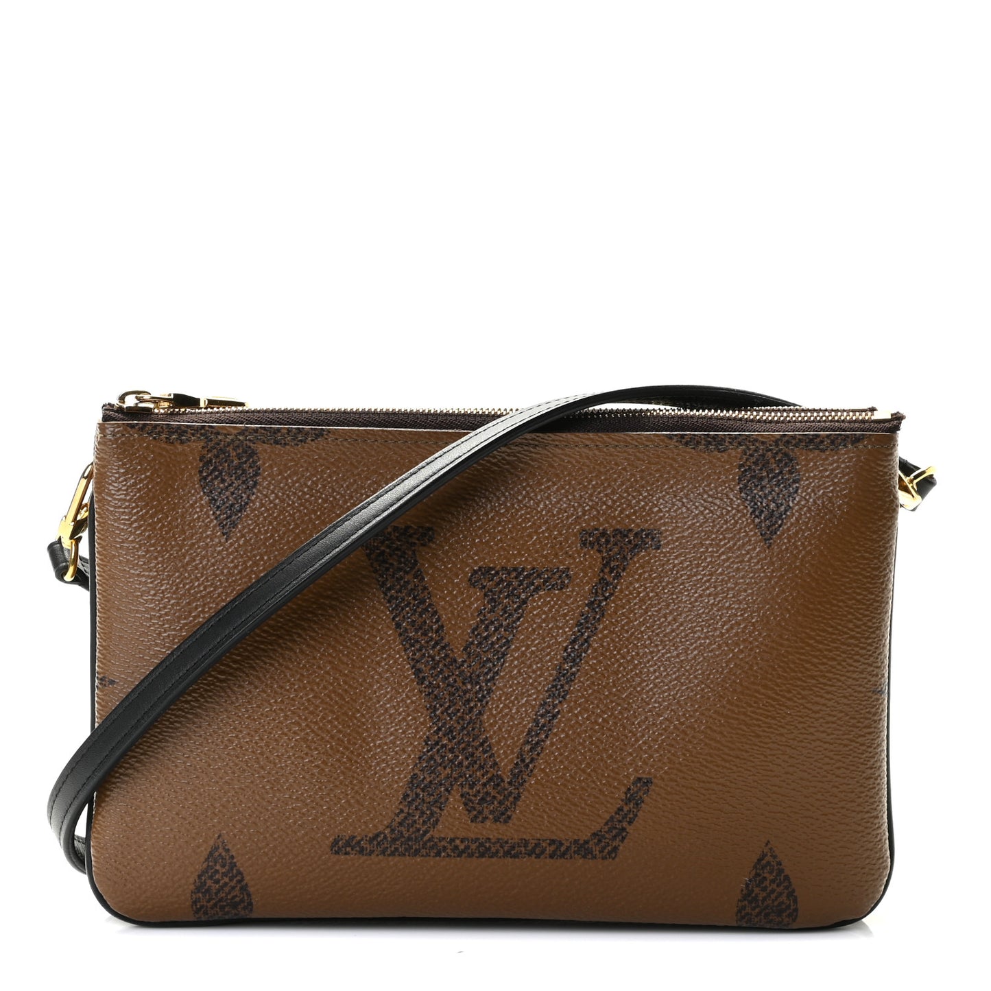 Reverse Monogram Giant Double Zip Pochette