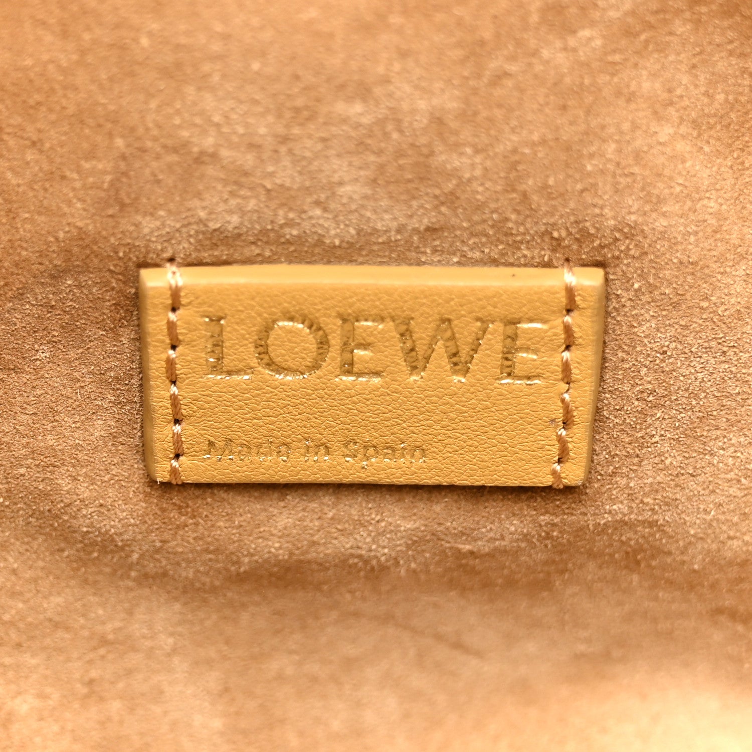 Loewe Mellow Nappa Donut Medium Chain Flamenco Knot Clutch Sahara 6 of 13