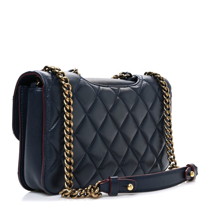Chanel Lambskin Quilted Medium Perfect Edge Flap Navy 2 of 8