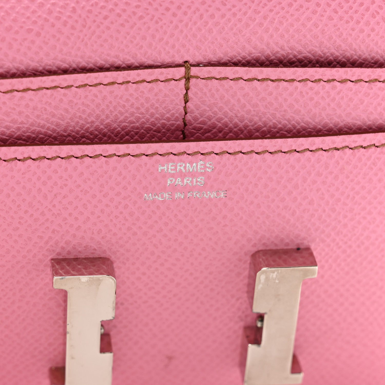 Hermes Epsom Constance Compact Passant Wallet 5P Pink 6 of 8