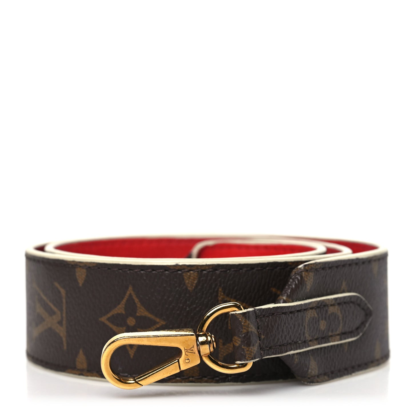 Monogram Bandouliere Shoulder Strap Red