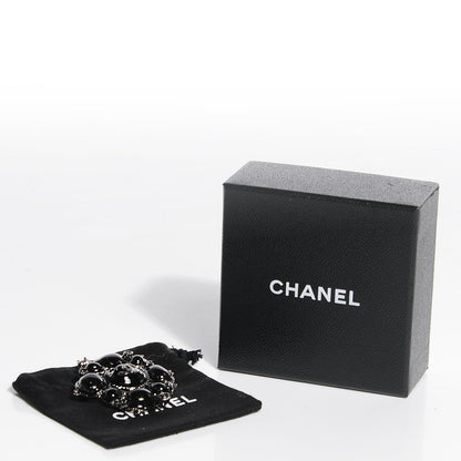 Chanel Gripoix CC Brooch Ruthenium 5 of 5
