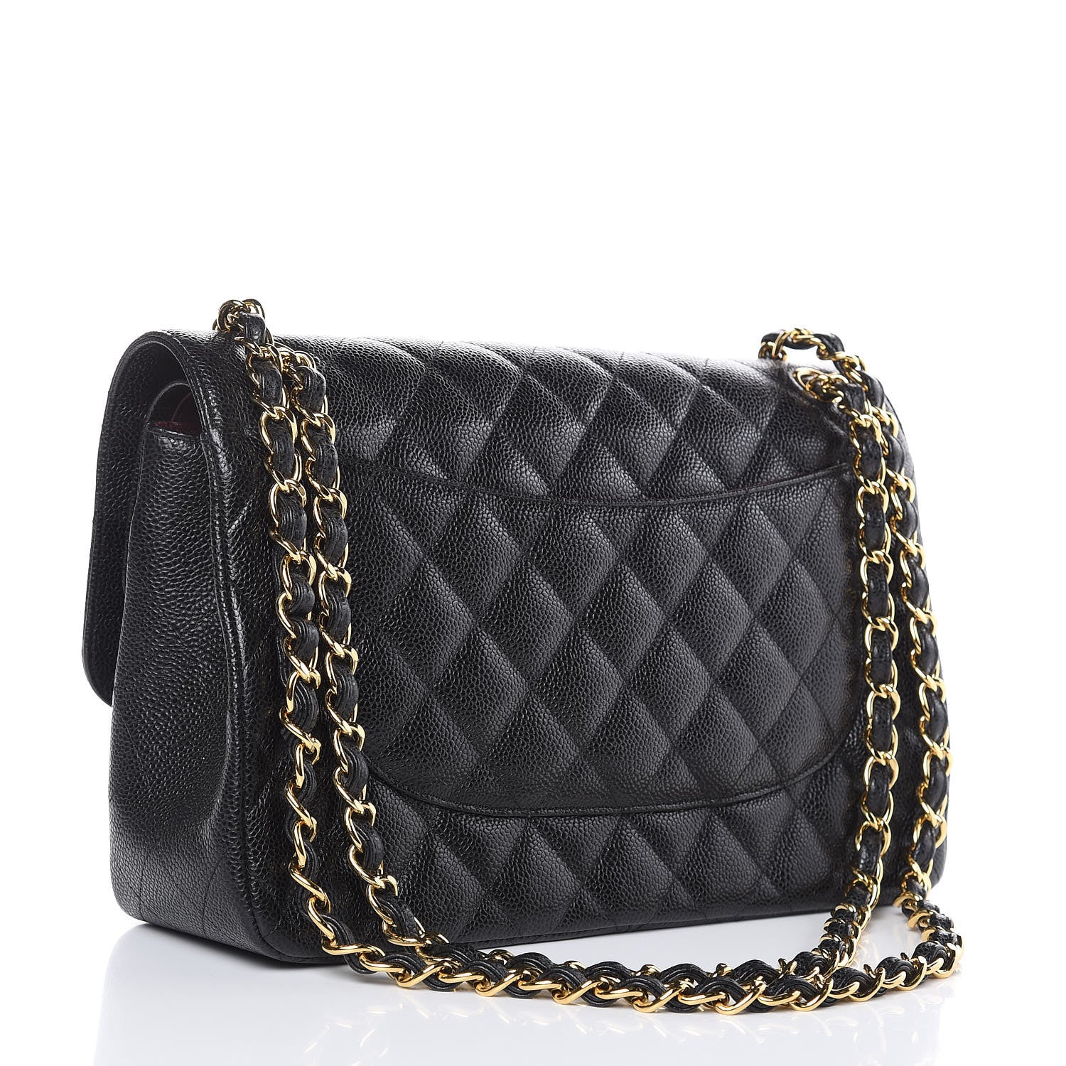 Chanel Caviar Quilted Jumbo Double Flap Black 3 of 13