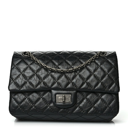 Chanel Aged Calfskin Quilted 2.55 Reissue 225 Flap Black 1 of 12