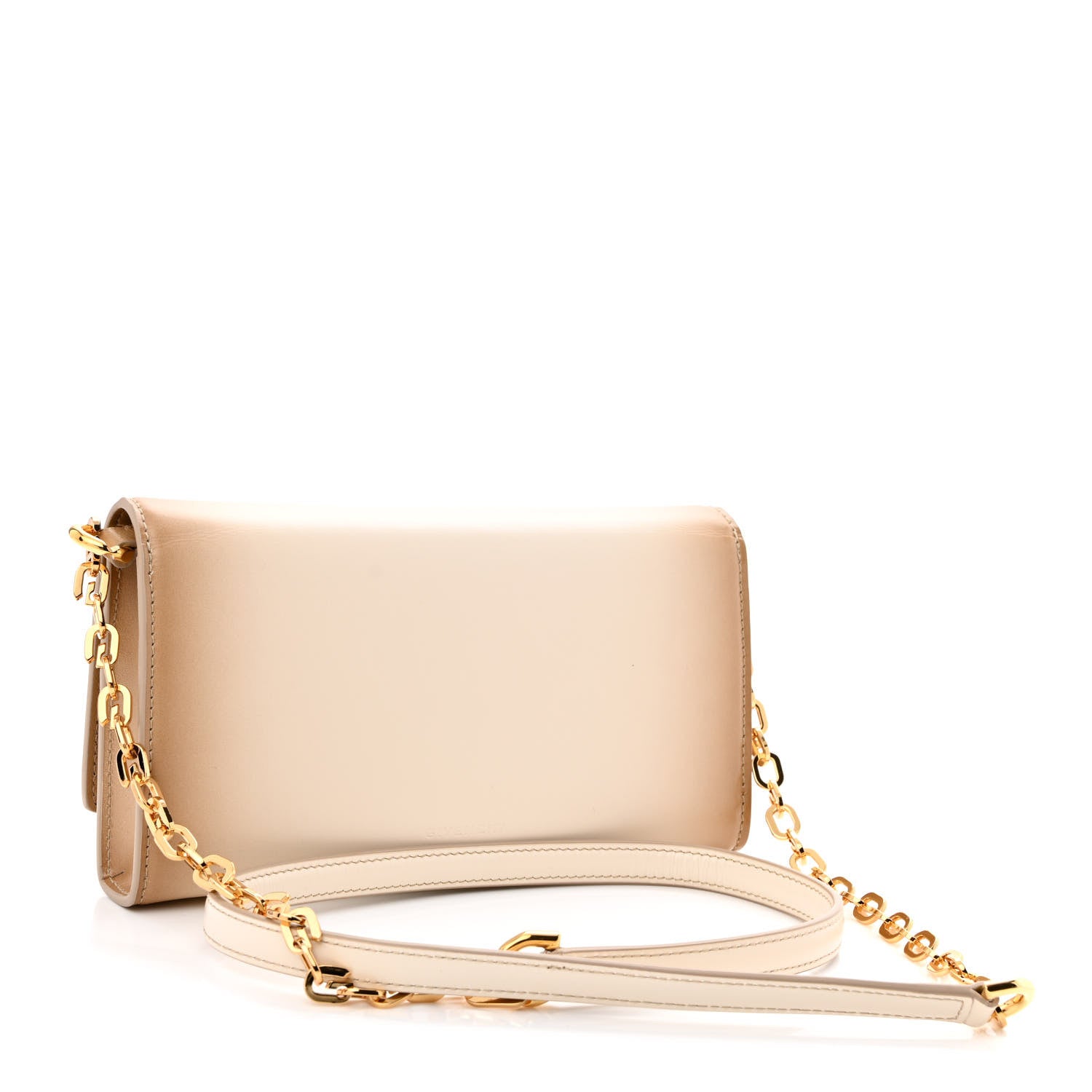 Givenchy Smooth Calfskin Gradient Effect 4G Wallet on Chain Dust Grey 3 of 14