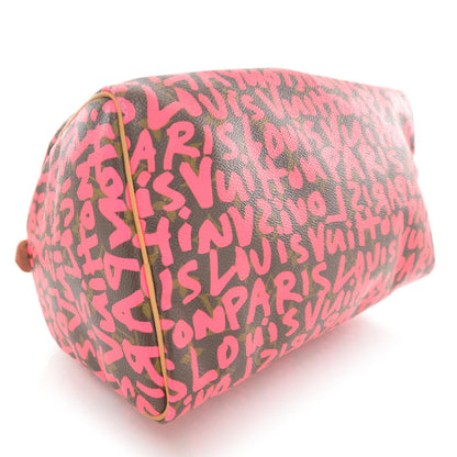 Louis Vuitton Monogram Graffiti Speedy 30 Fuchsia 4 of 7