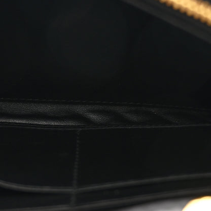Prada Soft Calfskin Quilted Chain Wallet Black 6 of 12