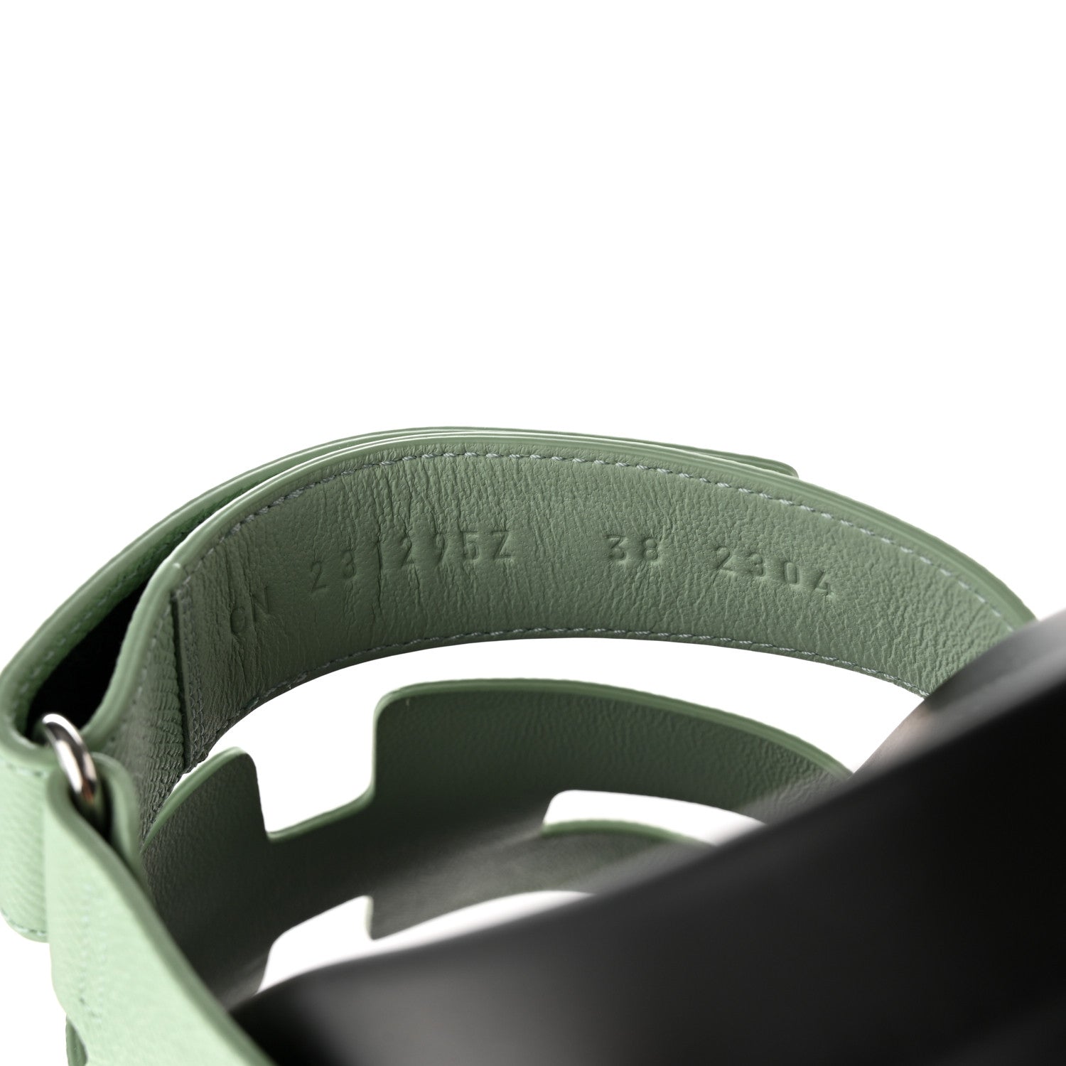 Hermes Epsom Womens Chypre Sandals 38 Vert Jade 7 of 9