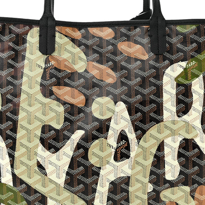 Goyard Goyardine Saint Louis Lettres Camouflage PM Black Green 9 of 11