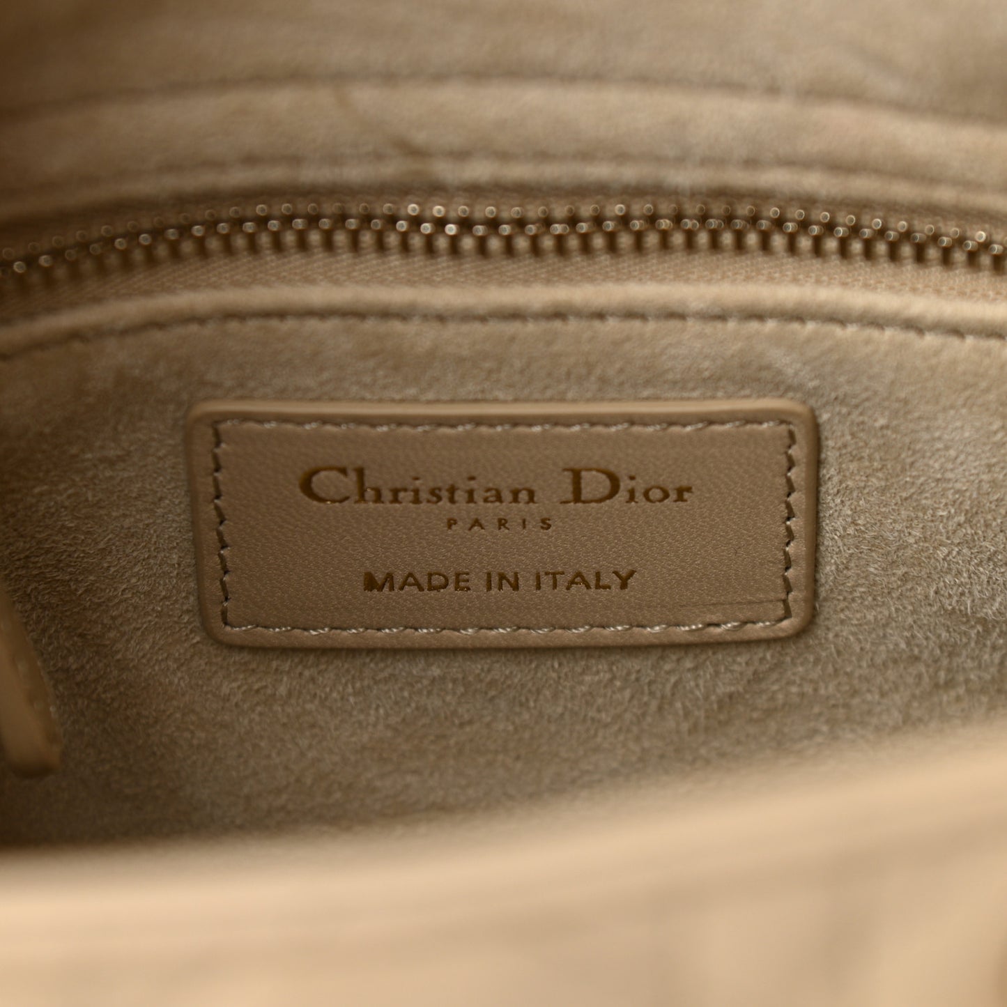 Calfskin Cannage Small My ABCDior Lady Dior Beige