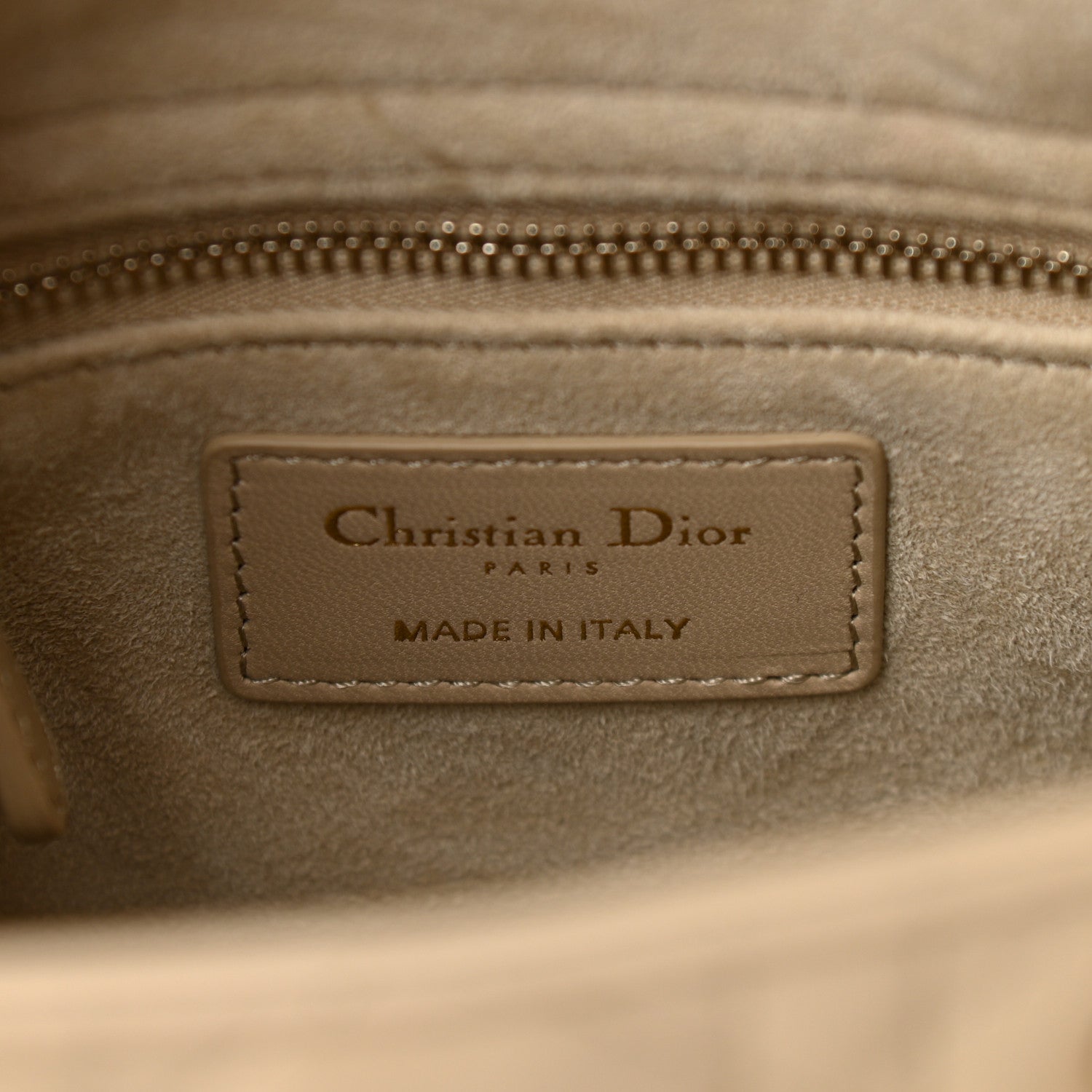 Christian Dior Calfskin Cannage Small My ABCDior Lady Dior Beige 5 of 10