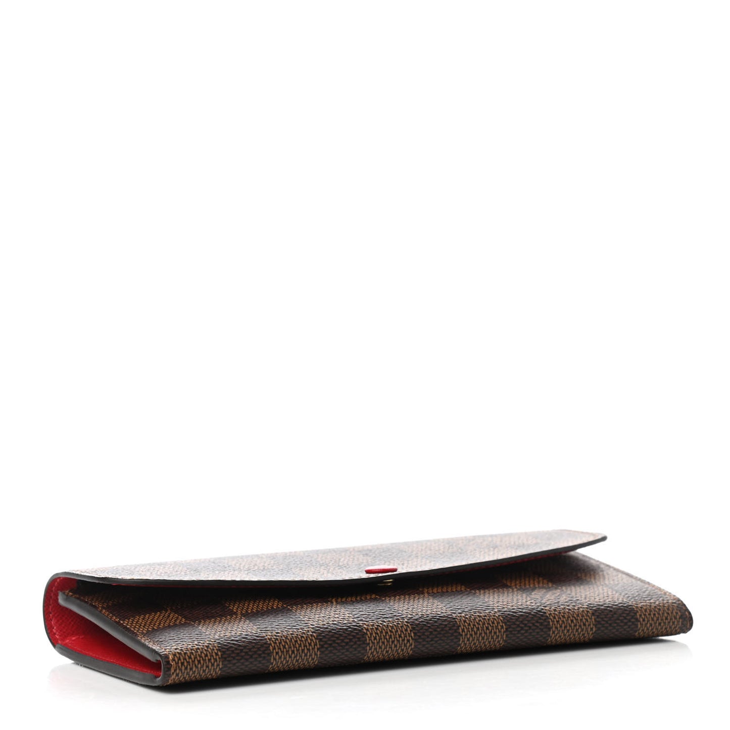 Damier Ebene Emilie Wallet Red