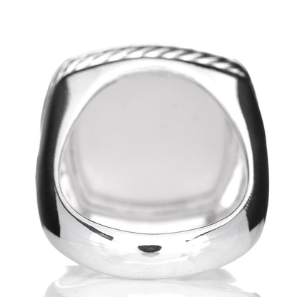 David Yurman Sterling Silver White Agate 16mm Albion Statement Ring 54 7 4 of 6