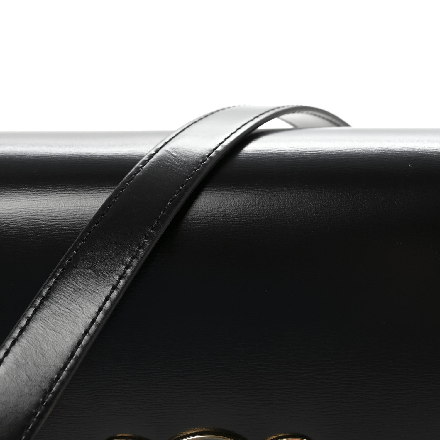 Celine Shiny Calfskin Teen Triomphe Black 7 of 9