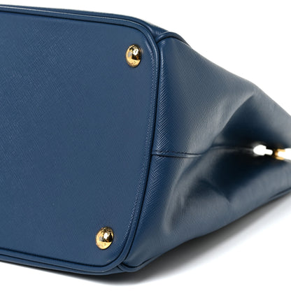 Prada Saffiano Galleria Double Zip Tote Bluette 11 of 16